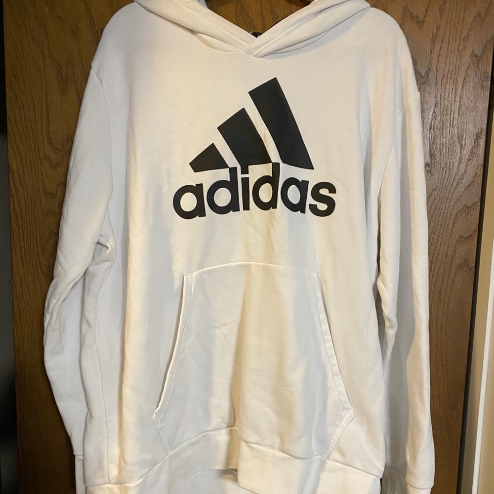 White Adidas Hoodie